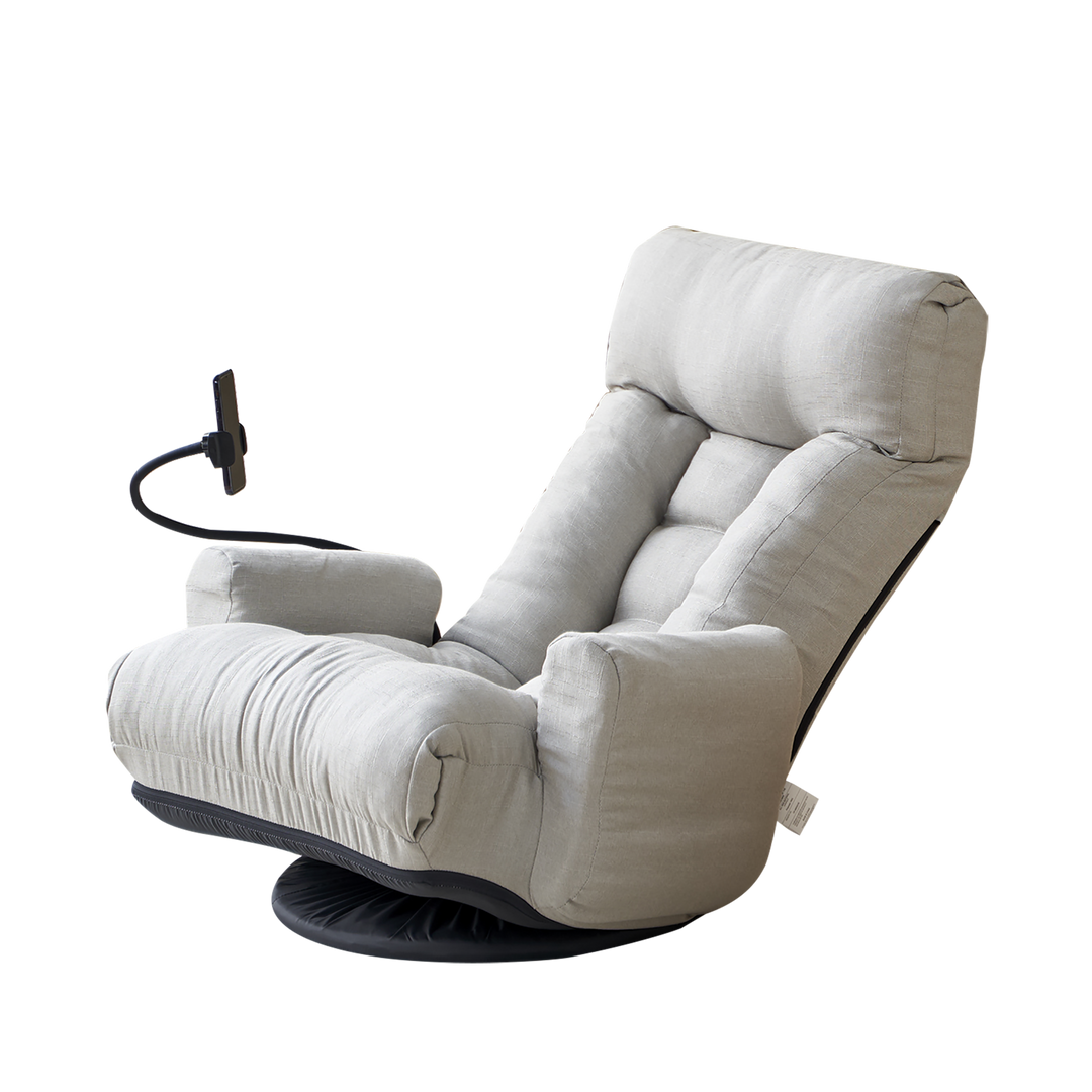 Adjustable head and waist, 360 degree rotatable sofa chair