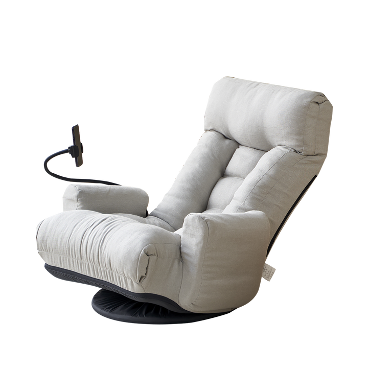 Adjustable head and waist, 360 degree rotatable sofa chair