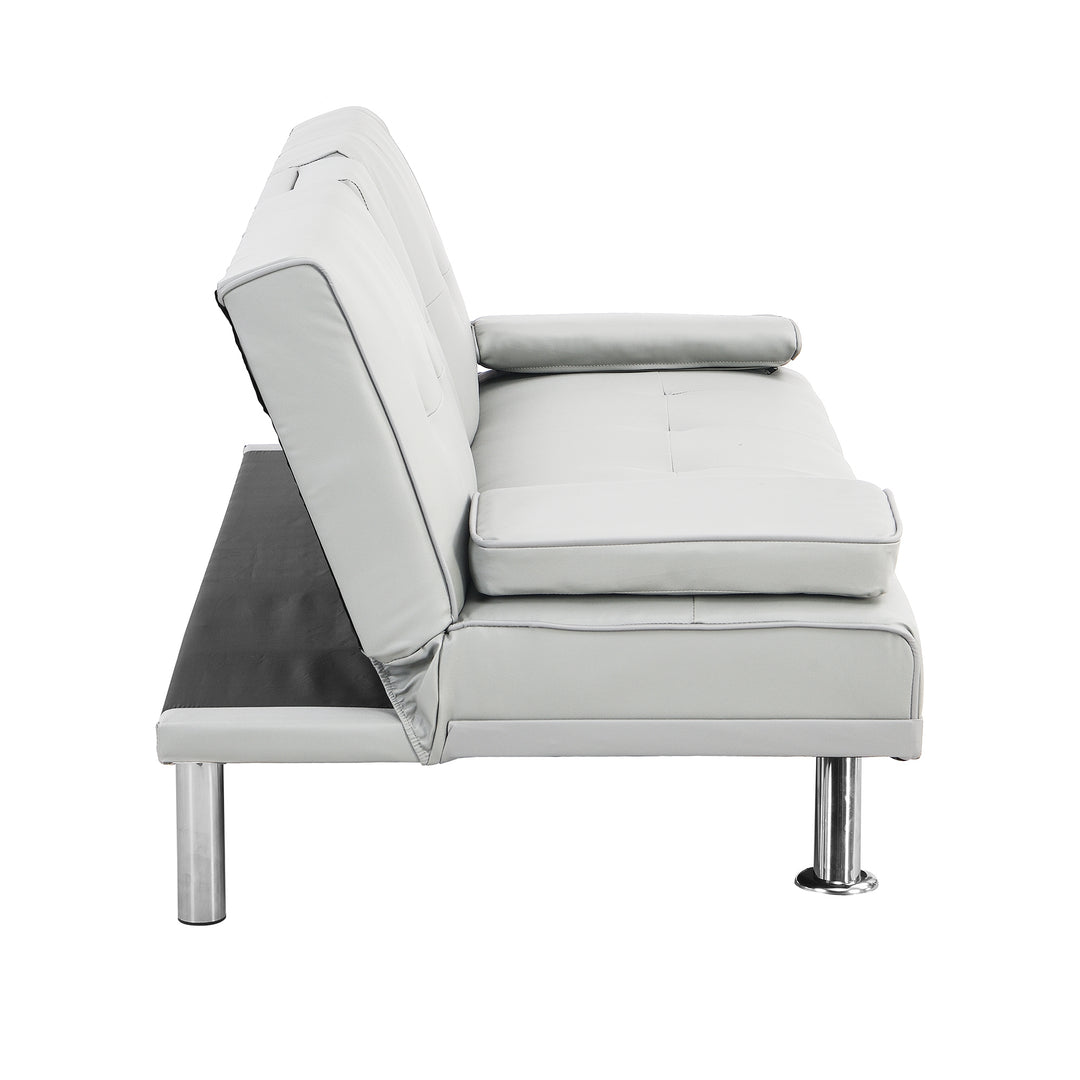 Sofa Bed with Armrest two holders WOOD FRAME