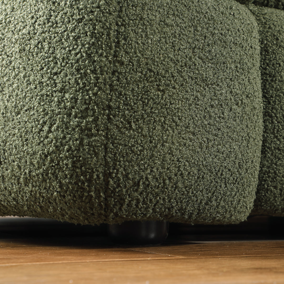 84.3 length human body structure OLIVE GREEN BOUCLE