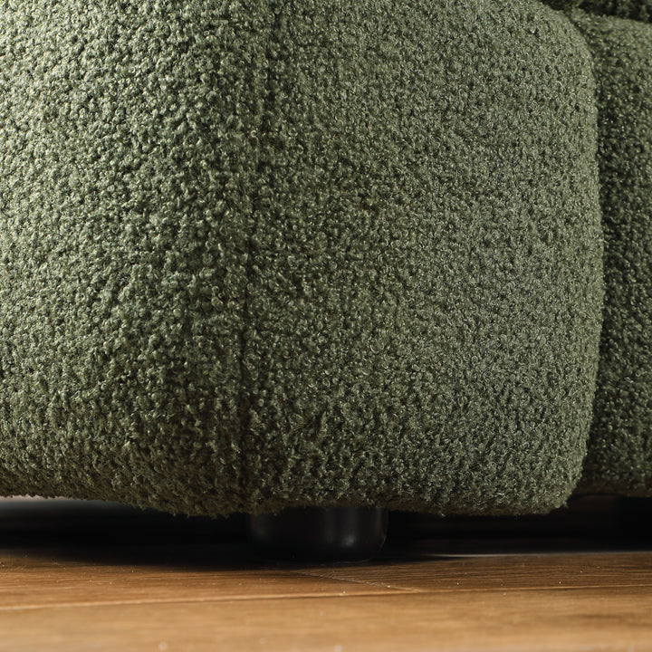 84.3 length human body structure OLIVE GREEN BOUCLE