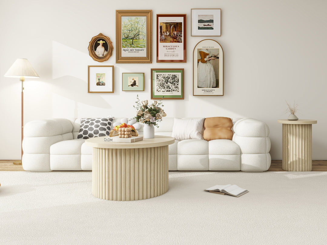 Coffee Table Set of 2 ,Round Coffee Table,Modern Side Tables