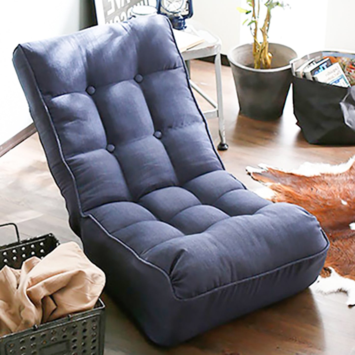 Single sofa reclining chair Japanese chair lazy sofa