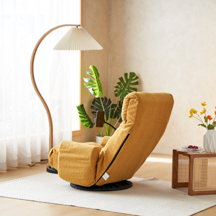Adjustable head and waist, 360 degree rotatable sofa chair