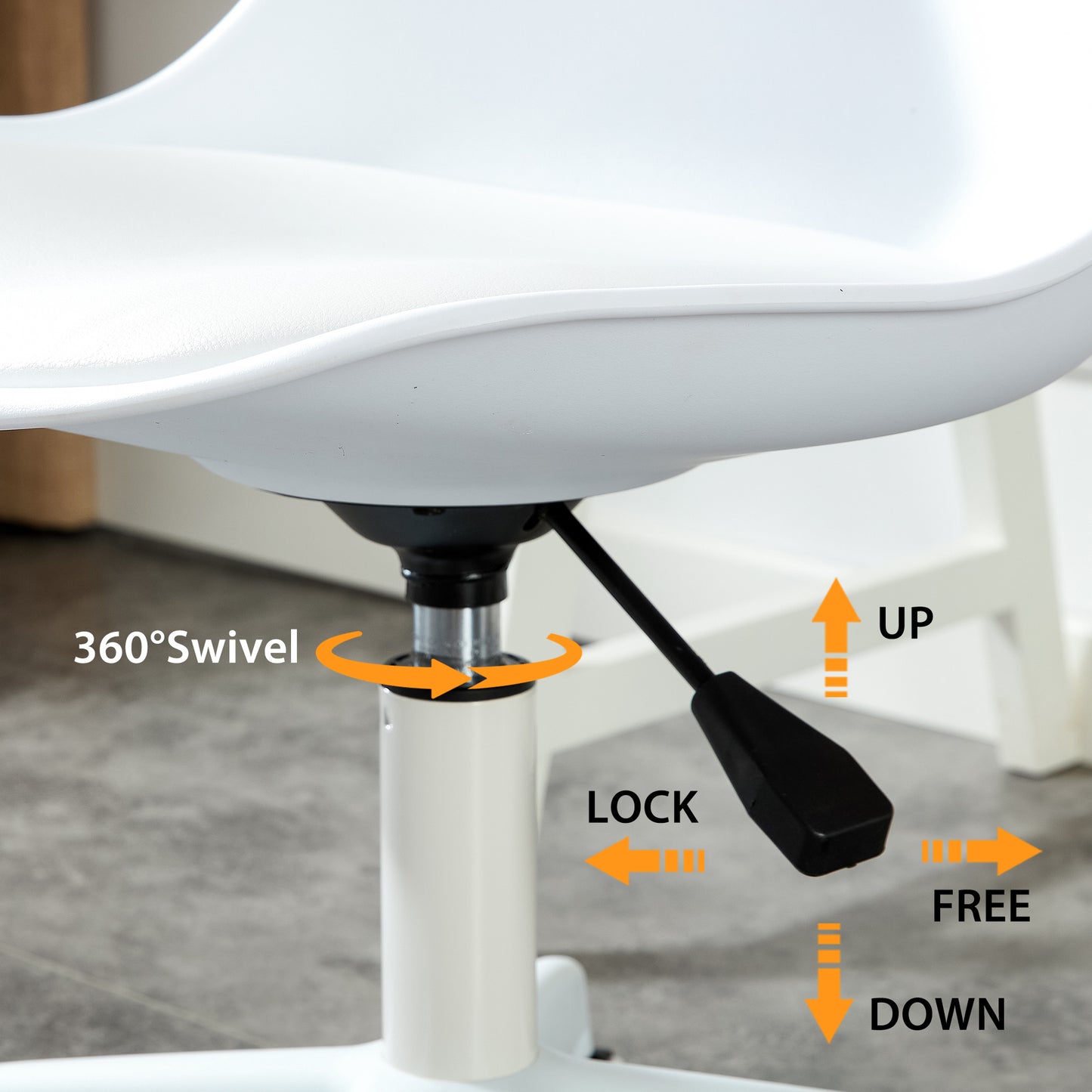 Modern Home Office Desk Chairs, Adjustable 360 °Swivel  Chair Engineering