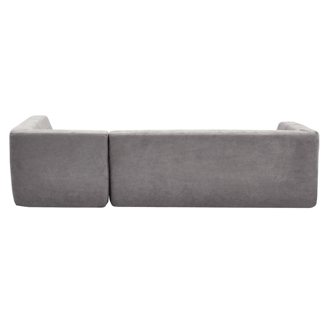 110.2*72.8" Living Room Sofa Set, 2pcs Computer Free Combination, L-Shaped,Light Grey
