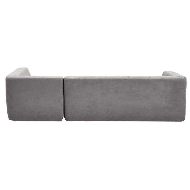 110.2*72.8" Living Room Sofa Set, 2pcs Computer Free Combination, L-Shaped,Light Grey