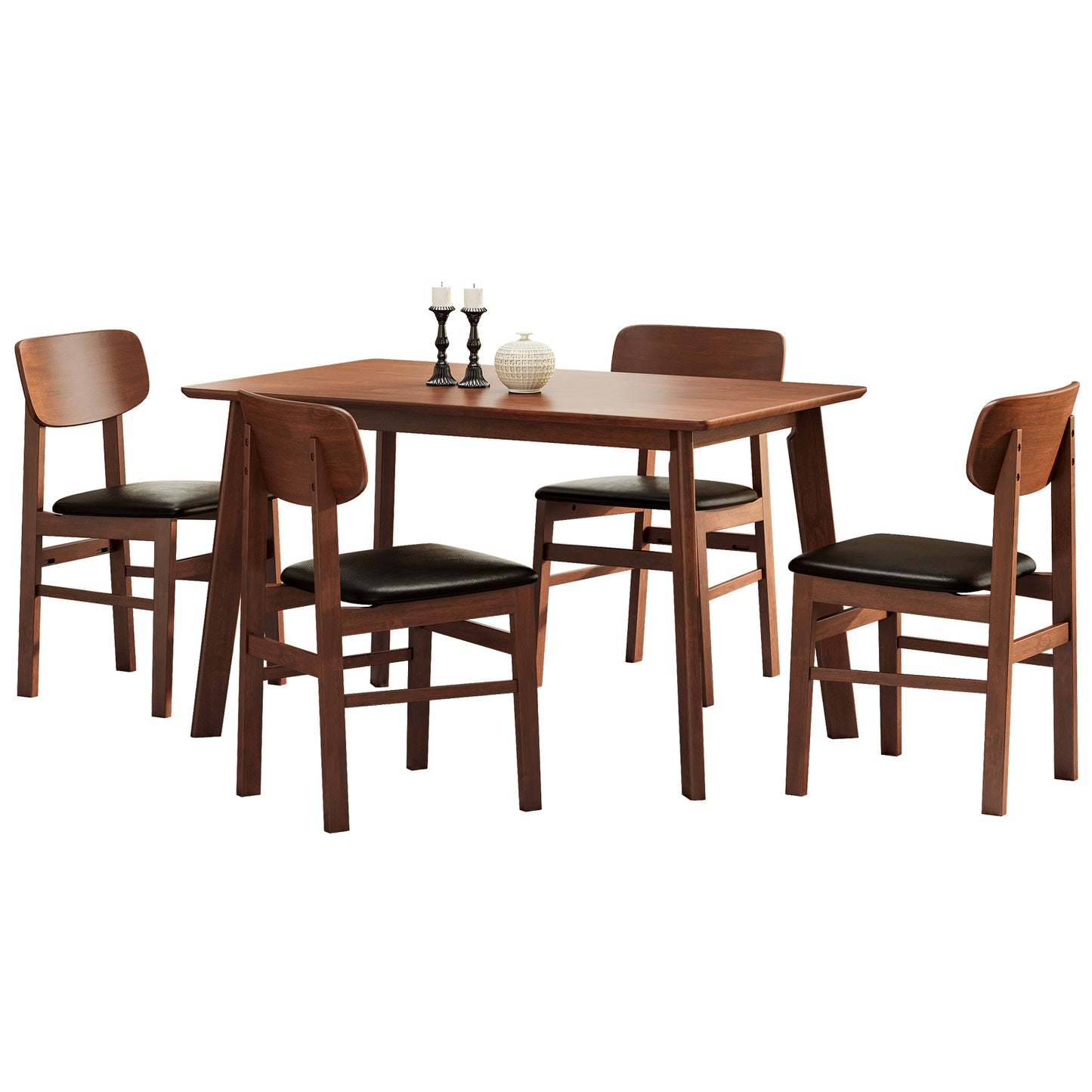 5 Pieces Dining Table Set 1 Dining Table and 4 Chairs