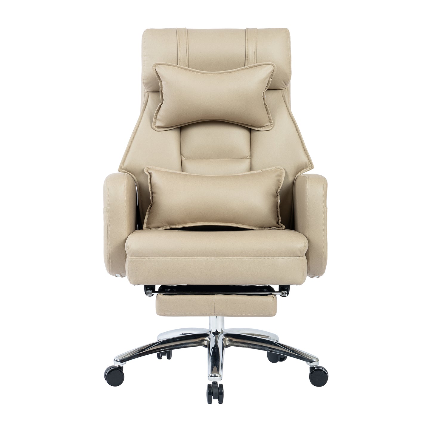 Office Chair, Technology Leather  High Back Office Chair with Lumbar Support Headrest