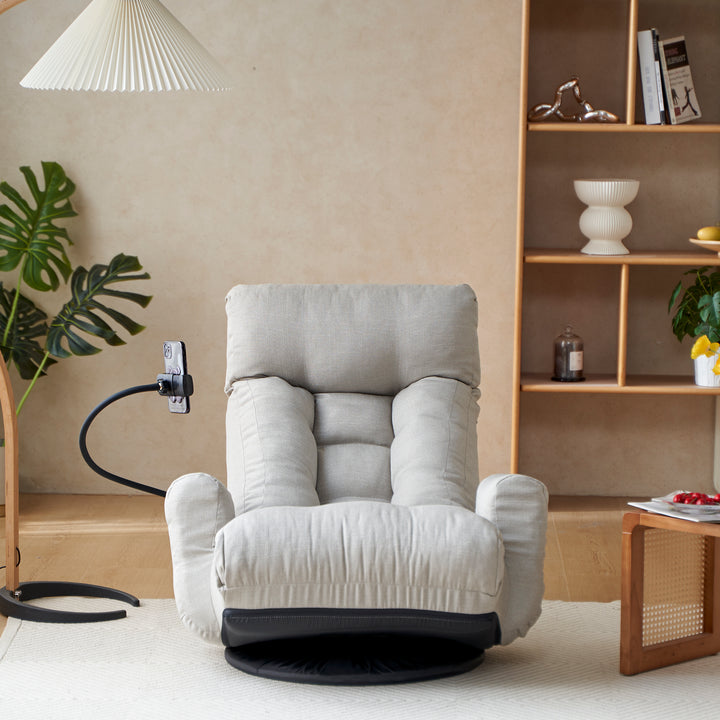 Adjustable head and waist, 360 degree rotatable sofa chair