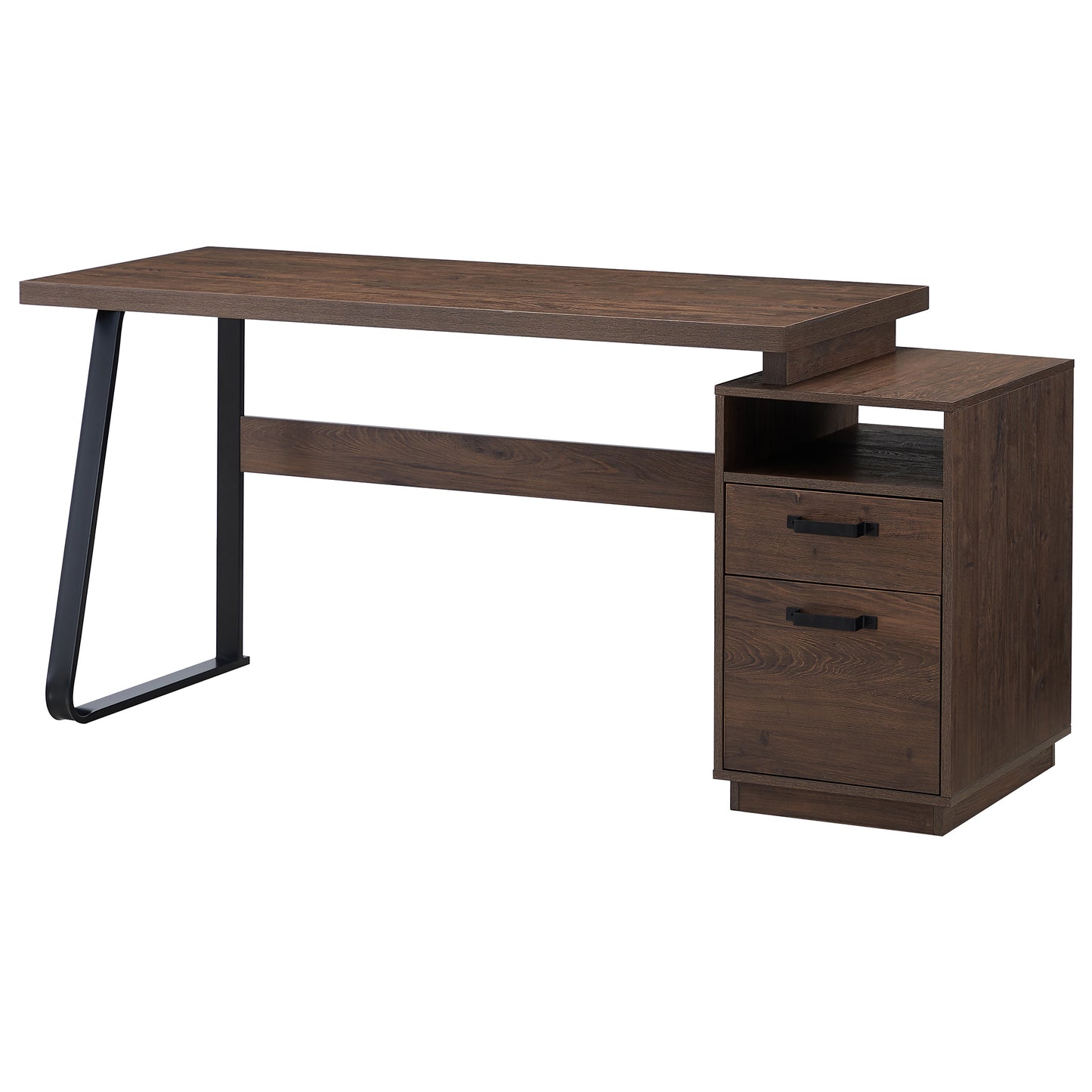 Home Office Computer Desk with Drawers/Hanging Letter-size Files, 65 inch