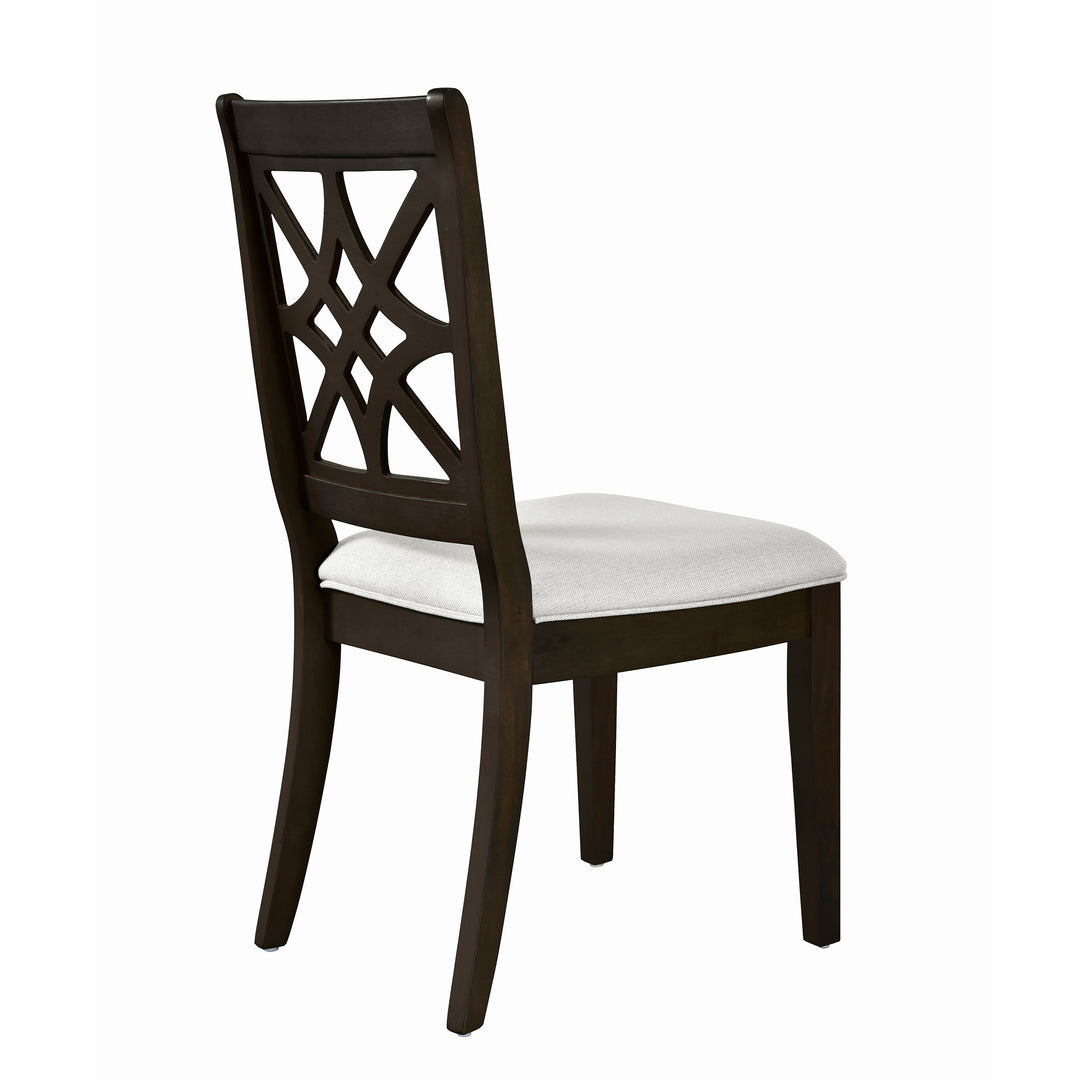 5-Piece 62*35.2inch Extendable Rubber Wood Dining Table Set with X-shape Legs