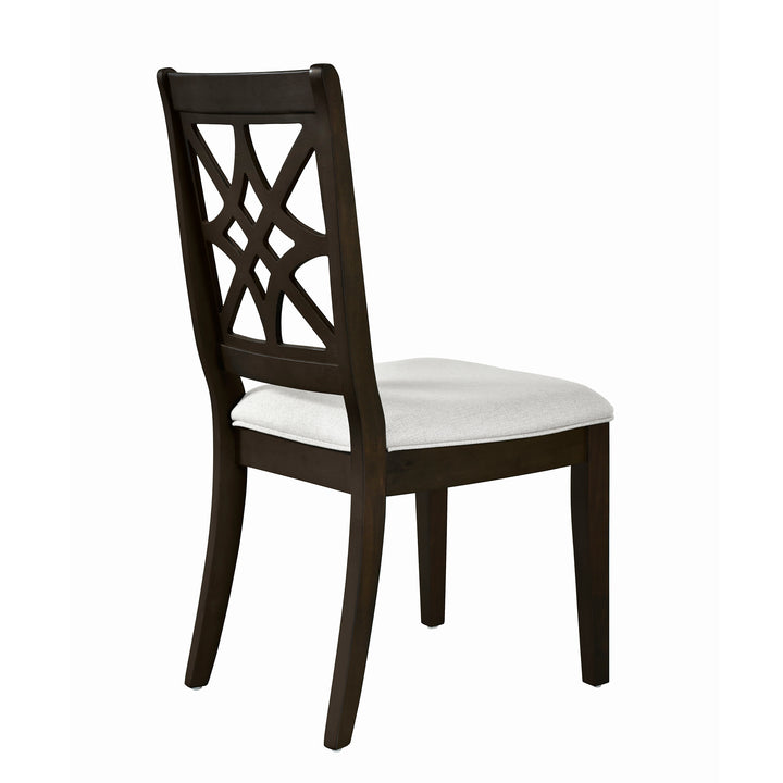 5-Piece 62*35.2inch Extendable Rubber Wood Dining Table Set with X-shape Legs