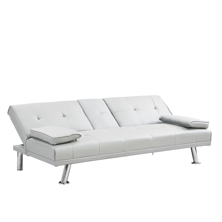 Sofa Bed with Armrest two holders WOOD FRAME