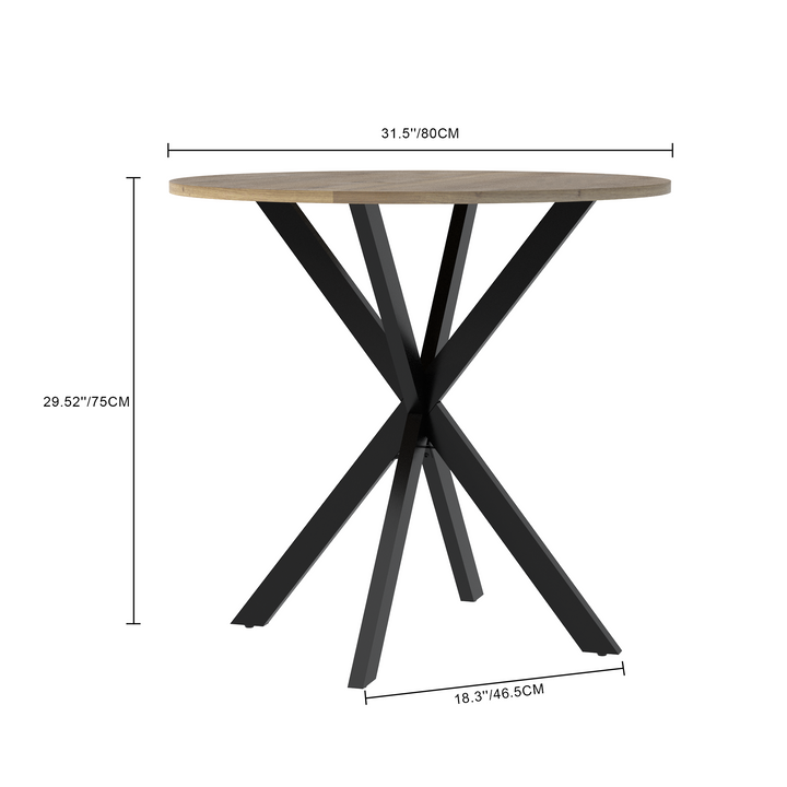 31.5 Inch Round Dining Table (only table)