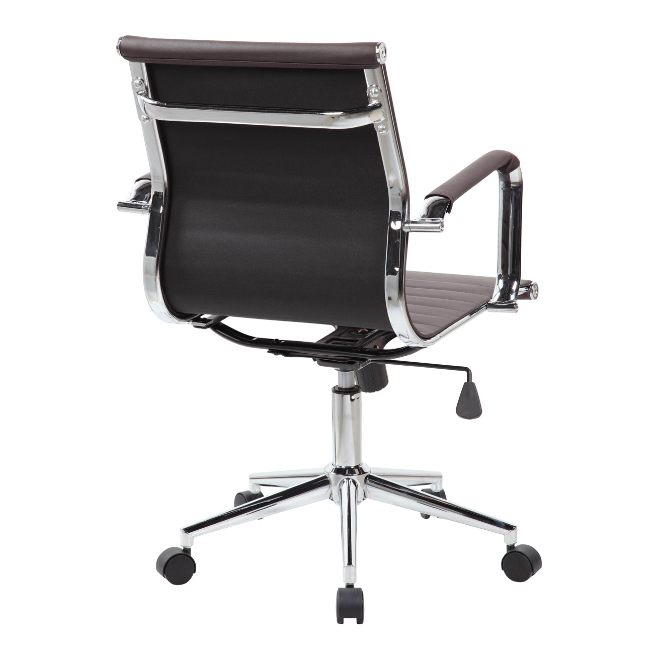 Modern Medium Back Executive Office Chair, Chocolate