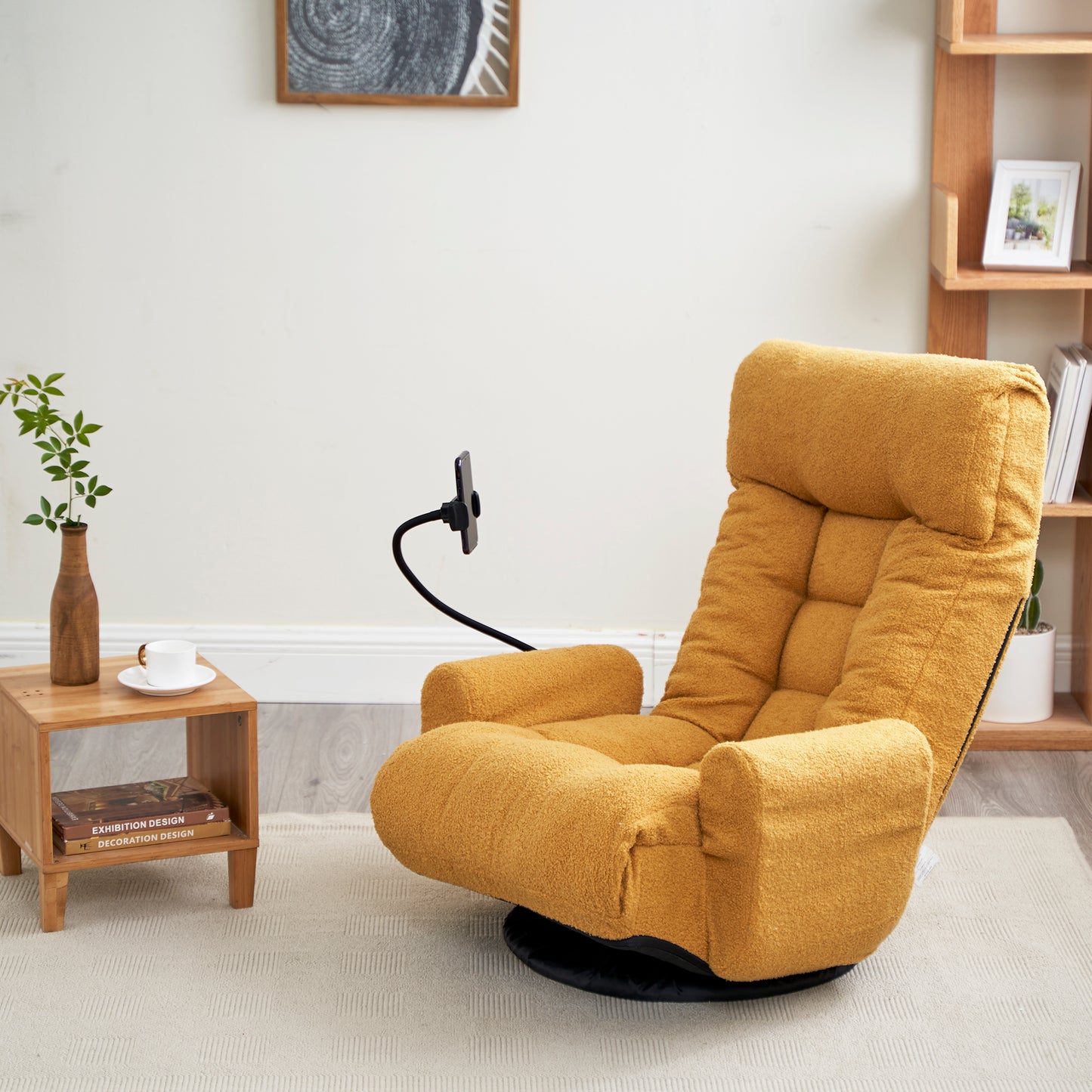 Adjustable head and waist, 360 degree rotatable sofa chair