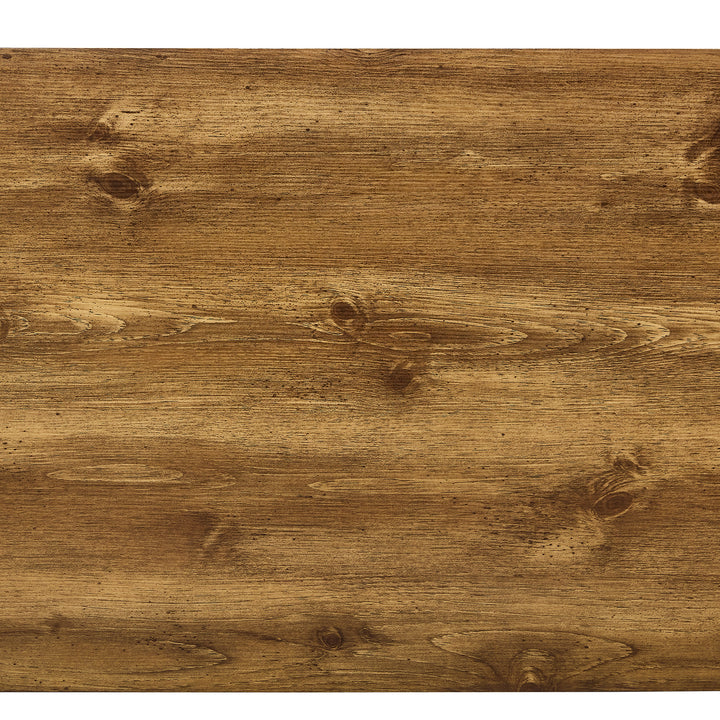 Modern MDF coffee table with wood texture pattern -39.37x23.62x11.81 inches