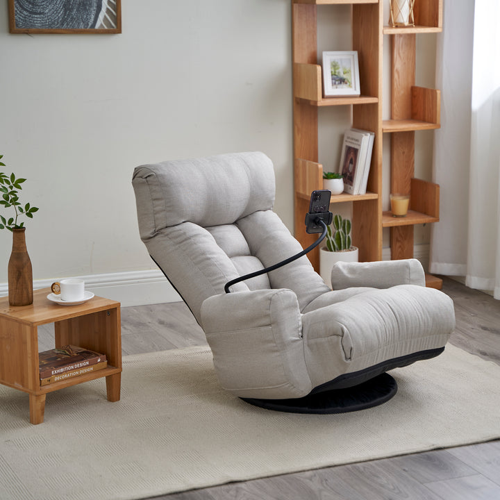 Adjustable head and waist, 360 degree rotatable sofa chair