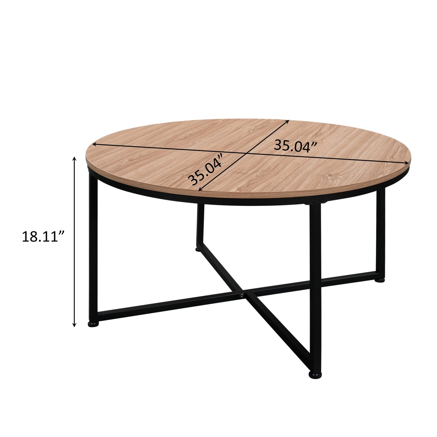 Modern Round Metal Coffee Table