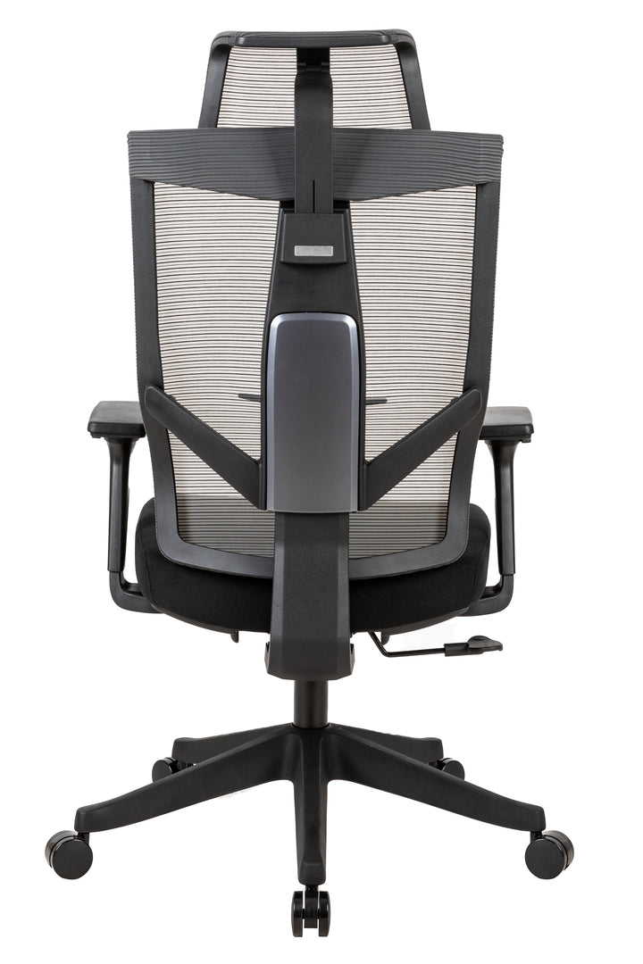 Excustive office chair with headrest and 2D armrest