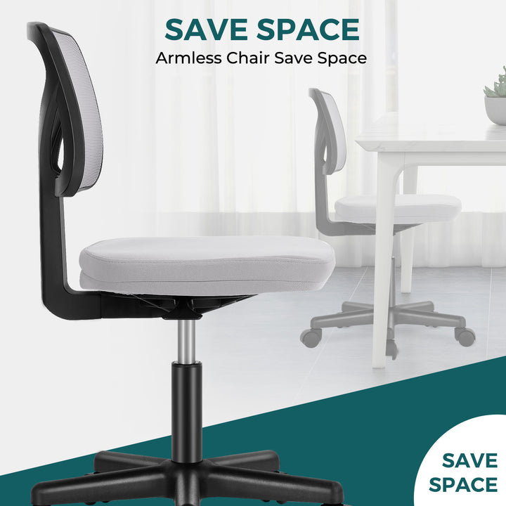 Desk Chair Small Home Office Chair with Lumbar Support