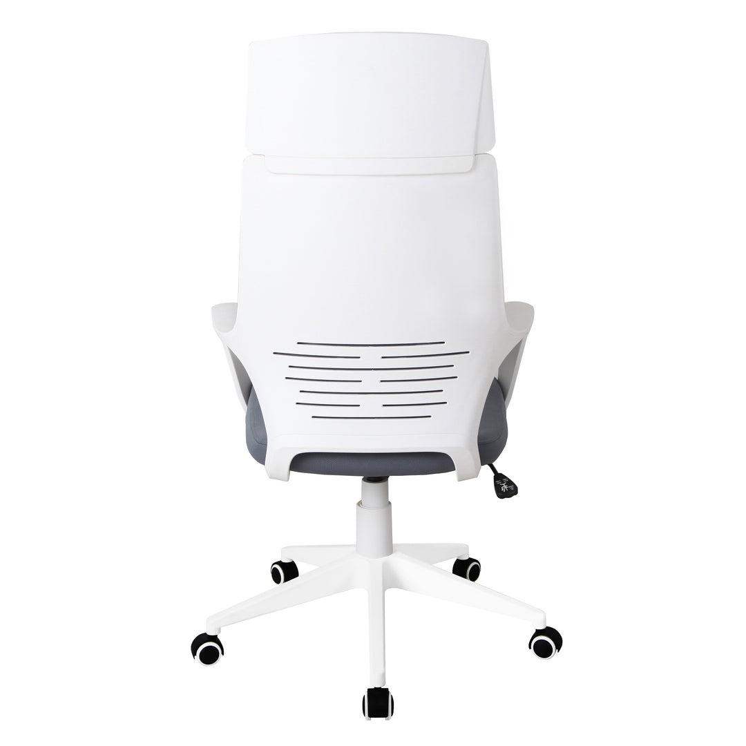 Modern Studio Office Chair, Grey/White