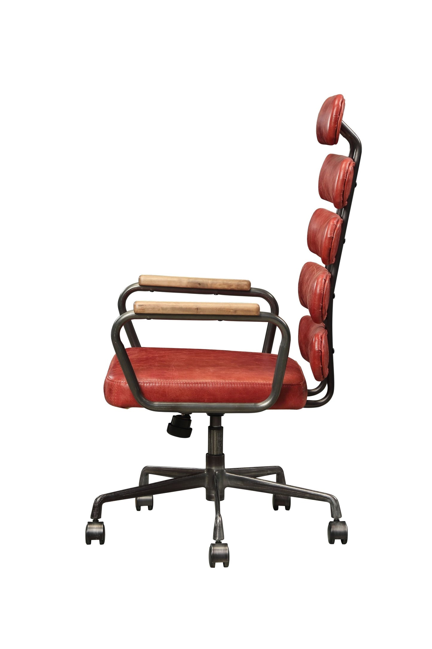 Calan Office Chair in Antique Red Top Grain Leather