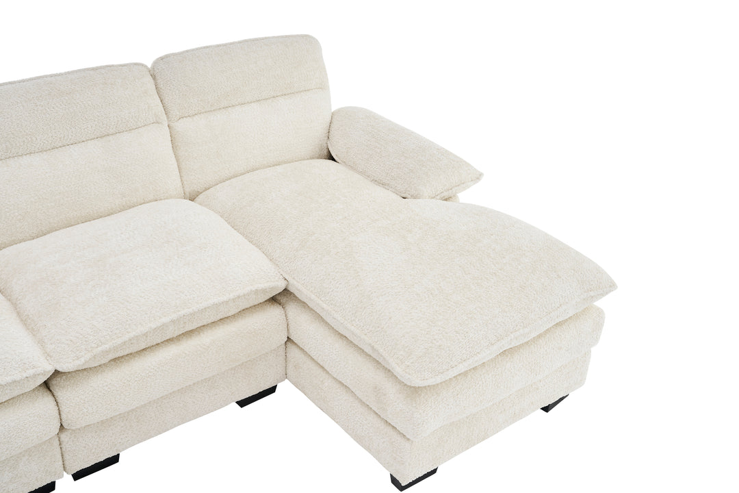 U-shaped sofa, including two single seats and two chaise
