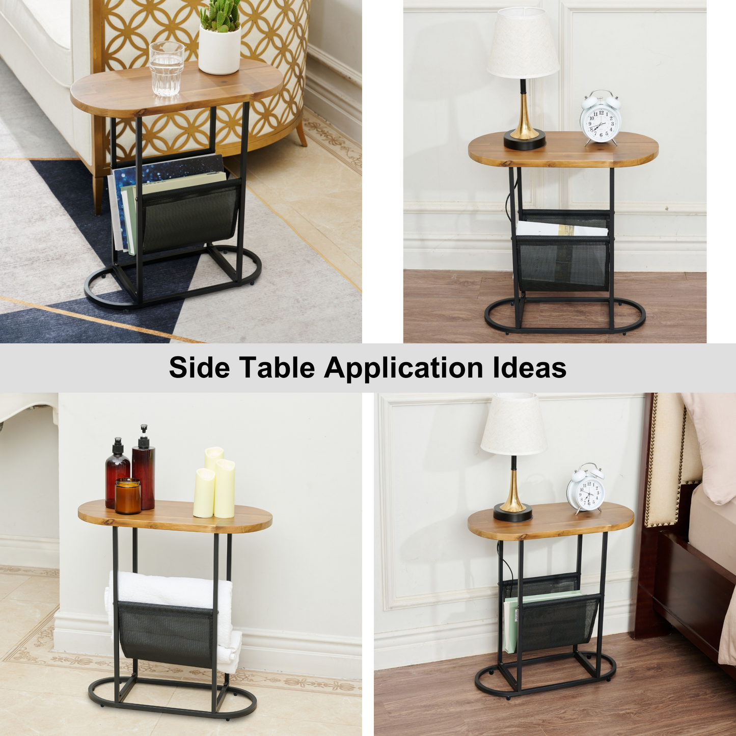 Small Side Tables Living Room Small Space (Set of 2)