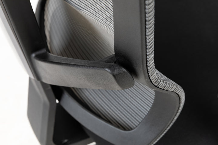 Excustive office chair with headrest and 2D armrest