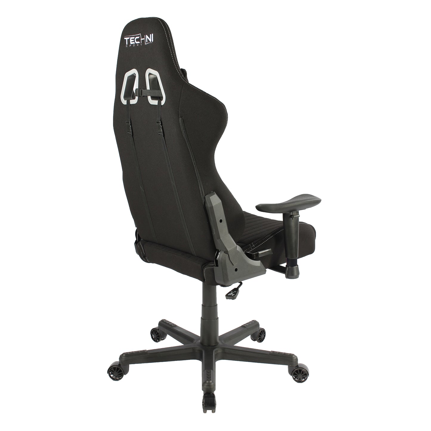 Sport TS-F44 Fabric Ergonomic High Back Racer Style PC Gaming Chair, Black