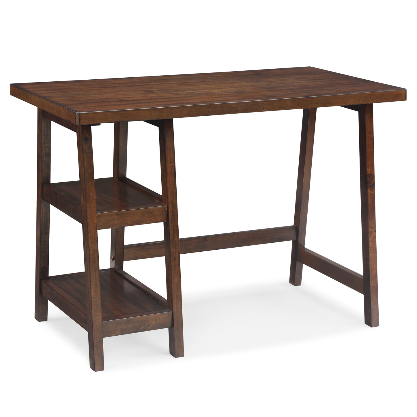 Wood Writing Desk with Storage, Espresso