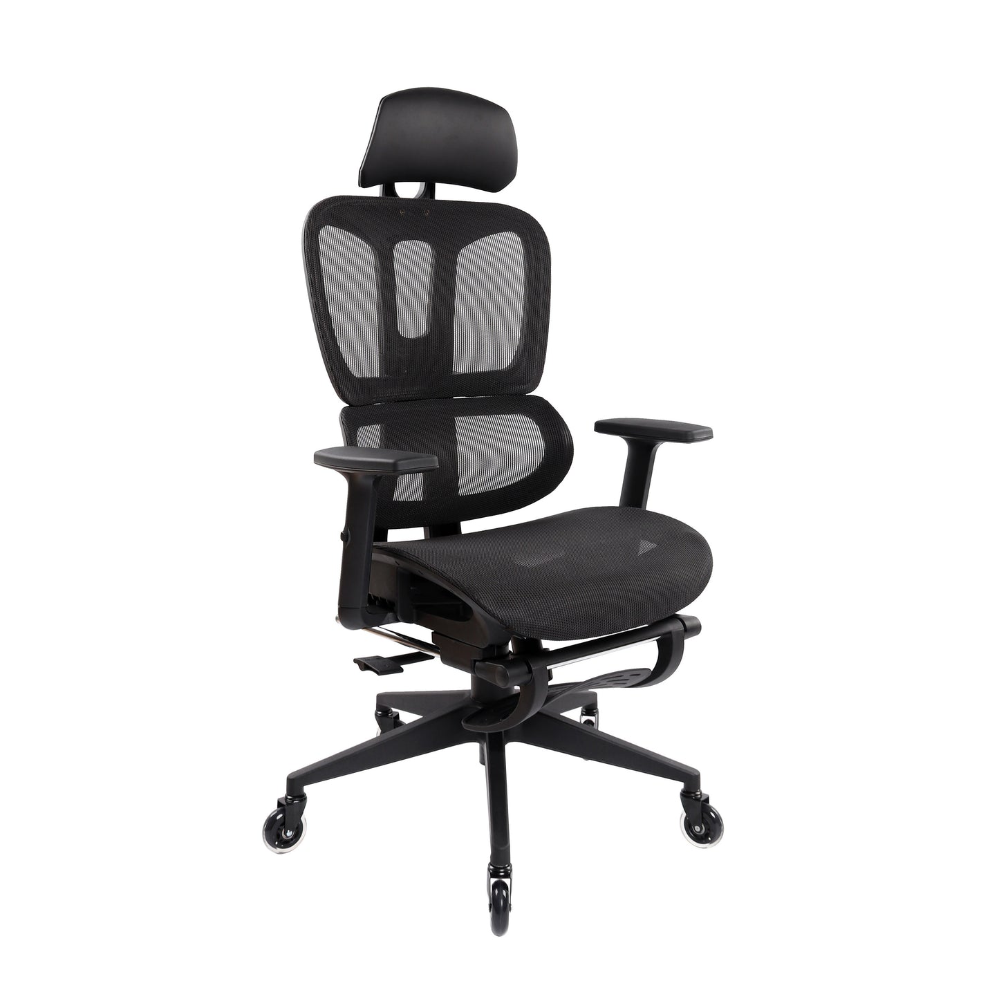 Ultimate Reclining Ergonomic Mesh Office Chair with Lumbar Support and Footrest